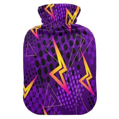HMZXZ Hot Water Bottle with Cover, 2 L, PVC, for Pain Relief, Feet and Menstrual Cramps