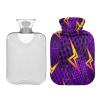 HMZXZ Hot Water Bottle with Cover, 2 L, PVC, for Pain Relief, Feet and Menstrual Cramps view 2