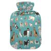 HMZXZ Hot Water Bottle with Cover, Blue, 2 L view 1