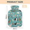HMZXZ Hot Water Bottle with Cover, Blue, 2 L view 3