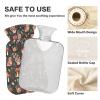 HMZXZ Hot Water Bottle with Cover, Mushrooms, Snails, Ladybugs, Spring Flowers, 2 L, PVC, Hot Water Bag for Pain Relief, Feet and Menstrual Discomfort view 4