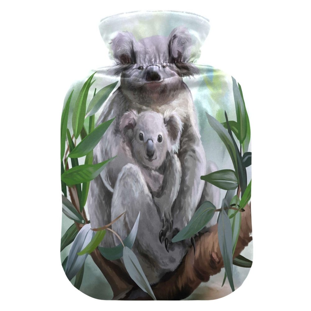 HMZXZ 2 L Hot Water Bottle with Koala Watercolor Cover