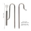 Tyenaza 304 Stainless Steel Adjustable Aquarium Lily Pipe Inflow/Outflow Set with Surface Skimmer, 12 mm view 2