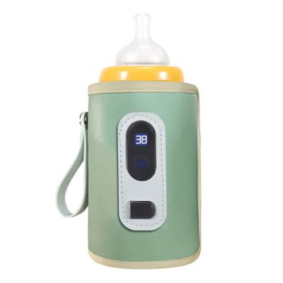 Portable Baby Bottle Warmer with Temperature Control, USB-Rechargeable and Waterproof