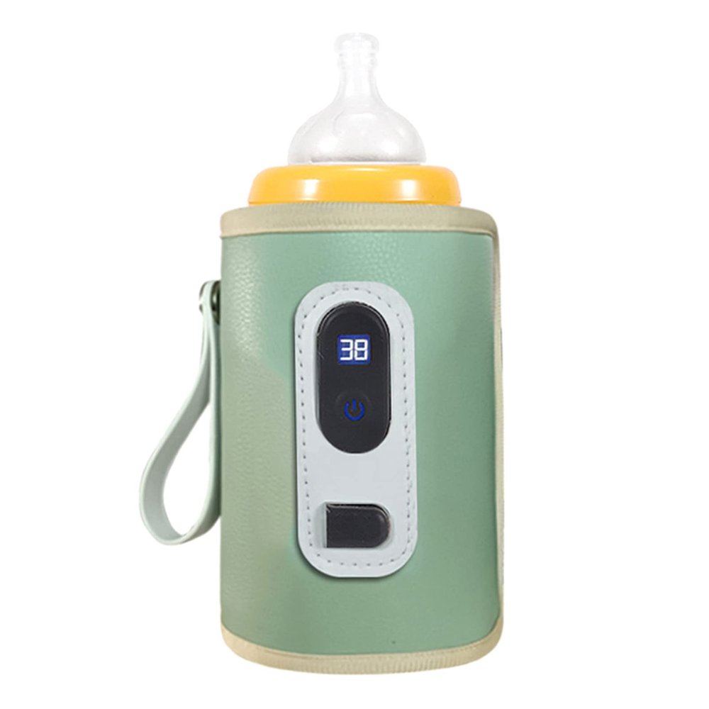 Portable Baby Bottle Warmer with Temperature Control, USB-Rechargeable and Waterproof