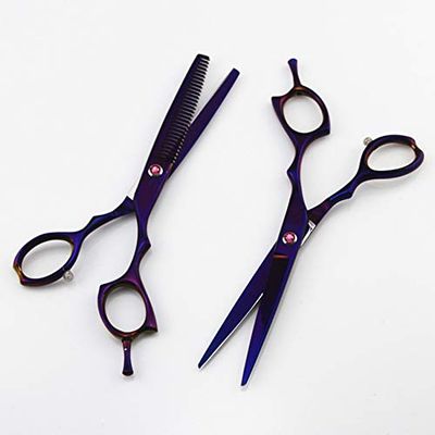 SUNMME 6-Inch Professional 440C Hair Cutting Scissors Set with Thinning Shears