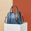 WolFum Women's PU Leather Handbag and Shoulder Bag with Leopard Strap view 2