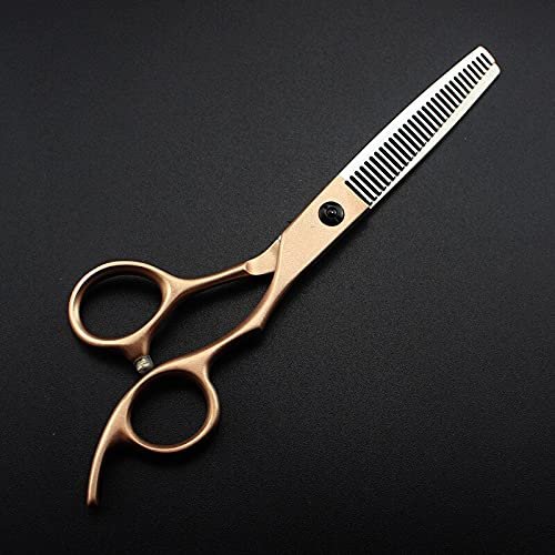 SUNMME 6-Inch Hair Cutting Scissors, Professional 440C Steel Hair Shears, Rose Gold