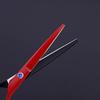 SUNMME 6CR 6-Inch Red and Black Professional Hair-Cutting Scissors view 3