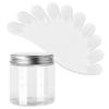 SKYPRO Mini Cosmetic Spatulas, Curved Scoop, White, 50 Pieces view 1
