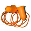 PU Foam Hearing Protection Earplugs with Cord, Bright Orange (50) view 1