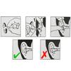 PU Foam Hearing Protection Earplugs with Cord, Bright Orange (50) view 2