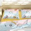KDGGLUCK Cartoon Rainbow, Sun and Clouds Printed Bedding Set, 200 x 200 cm + 2 Pillowcases 50 x 75 cm view 3