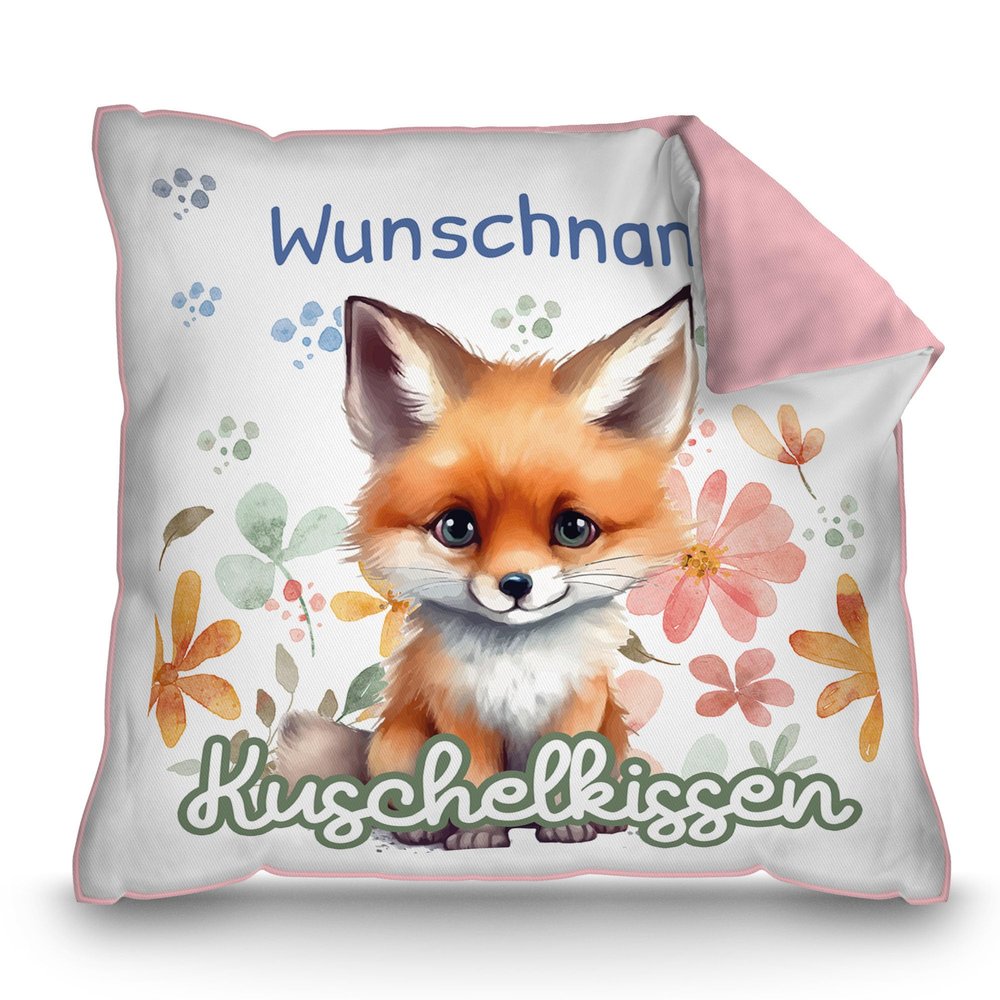 Print Royal PR Fox Cuddly Pillow - Personalize with a Name
