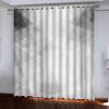 Blackout Curtains, 3D Black and White Geometric Print, Grommet Top, 2-Piece Set, 200 x 160 cm view 1