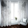 Blackout Curtains, 3D Black and White Geometric Print, Grommet Top, 2-Piece Set, 200 x 160 cm view 3