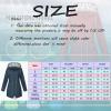 Duohropke Women's Long Hooded Rain Jacket view 4