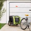 BaraSh Dog Bicycle Trailer, Green and Gray view 1