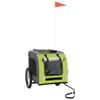 BaraSh Dog Bicycle Trailer, Green and Gray view 3