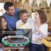 JEROOT Magnetic Bracelet for Women, Silver Malachite with Magnets view 3