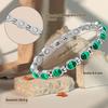 JEROOT Magnetic Bracelet for Women, Silver Malachite with Magnets view 4