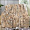 Cozy Blanket 220 x 240 cm, Paisley Plush Vintage Boho Fleece Throw, Sofa Blanket, XXL Warm Winter Flannel Blanket view 1