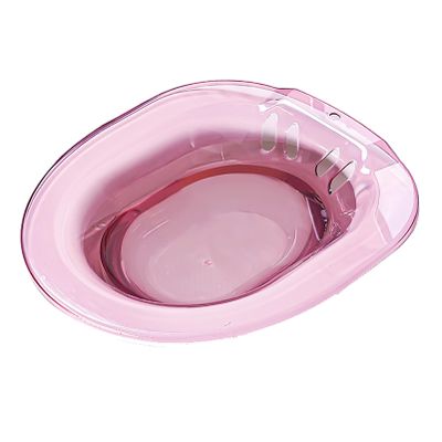 Sitz Bath for Postpartum Hemorrhoids, Pink, 35.5 x 38 cm