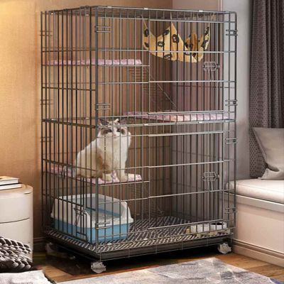 NEZIH Indoor Cat Cage for 2-3 Cats