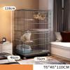 NEZIH Indoor Cat Cage for 2-3 Cats view 2