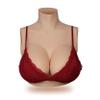 Silicone Breastplate, Cotton-Filled K Cup, Asian Yellow view 1