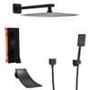 ZYMEN Matte Black Digital All-Metal Shower System with Rain Showerhead, Mixer Valve view 1