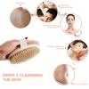 Azymi Dry Body Brush for Lymphatic Drainage and Exfoliation, 13 x 6.5 cm view 2