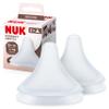 NUK Perfect Match Baby Bottle Nipple, 6+ Months, Silicone, Anti-Colic, Universal, 2-Pack view 1