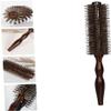 Sandalwood Round Hair Curling Comb Brush view 2
