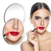 Compact Round Cosmetic Mirror with 10x/20x Magnification, Suction Cup and Tweezers view 4