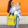 Waterproof Stylish Travel Diaper Backpack with Doodle Duck Design view 2