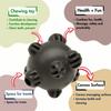 ECOMFY Olive-Colored Eco-Friendly Chew Toy for Dogs, Snack Ball 8.5 cm view 4