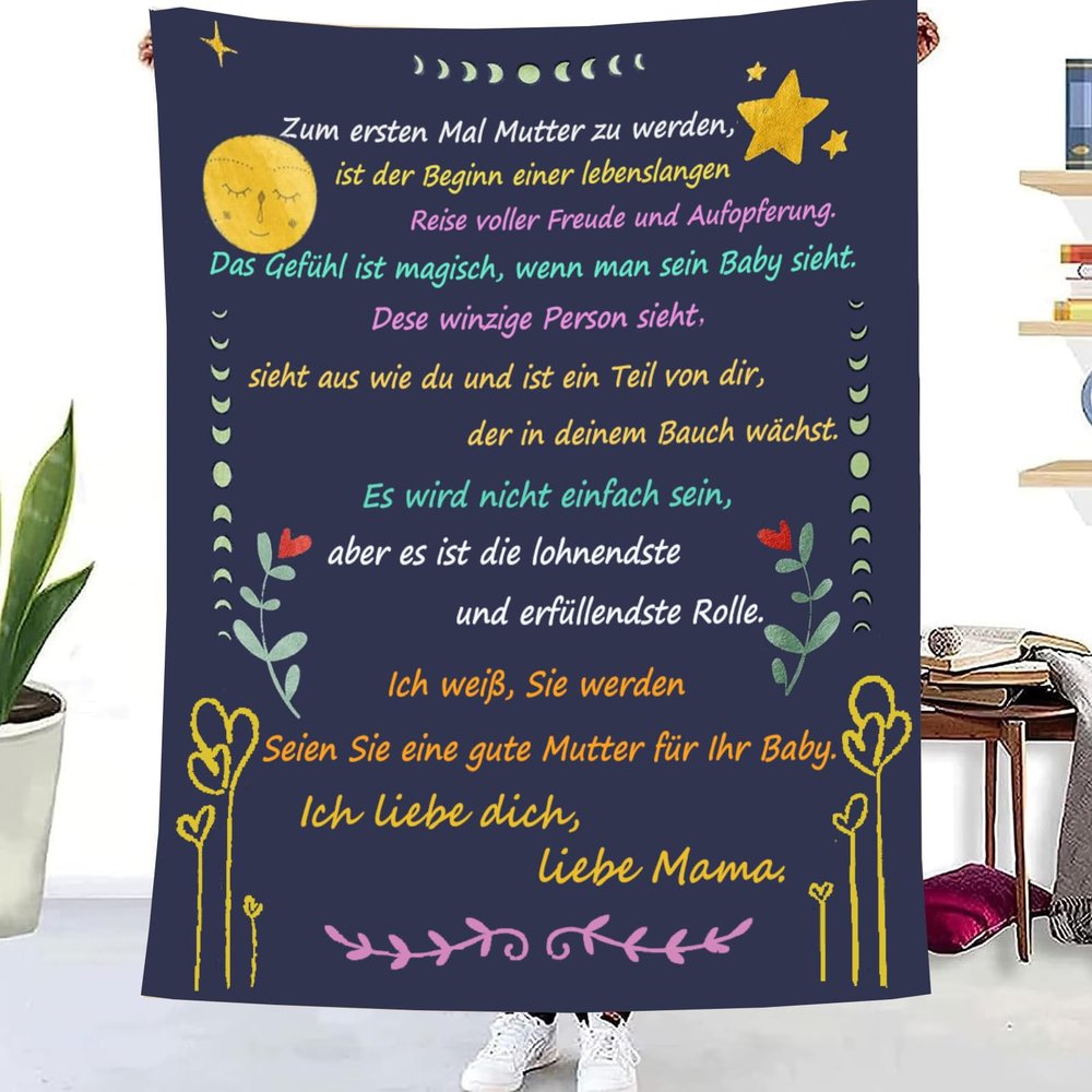 TDDKFB New Mom Gift Blanket for Daughter-in-Law