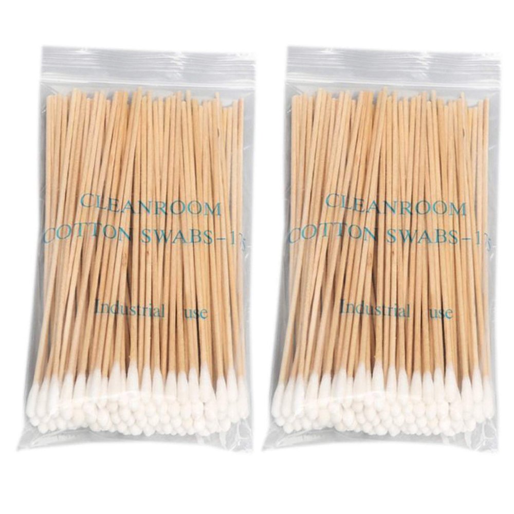100/200 Cotton Swabs with 6-Inch Wooden Handles