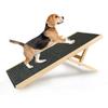 Foldable Wooden Dog Ramp and Steps for Small Dogs and Cats, Non-Slip Carpet, 70 x 35 cm, 2 Height Settings 30–40 cm view 1