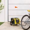 Camerina Dog Bicycle Trailer, Yellow and Gray view 1