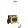 Camerina Dog Bicycle Trailer, Yellow and Gray view 2