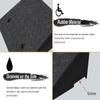 Non-Slip Recycled Rubber Threshold Ramp for Wheelchairs and Scooters view 3