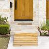 Wooden Threshold Wheelchair Ramp with Handle, Non-Slip Curb Ramp view 2
