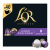 L'OR Espresso Lungo Profondo Coffee Capsules, 40 Count, Intensity 8 view 1