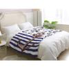 Cuddle Blanket 150 x 200 cm Anchor Nautical Striped Plush Fleece Sofa Blanket, Flannel Throw, Large XL Winter Home Blanket view 3