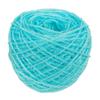 50 g Metallic Cotton Crochet Yarn for Doll Bags, Rose Red with Gold Lines view 3