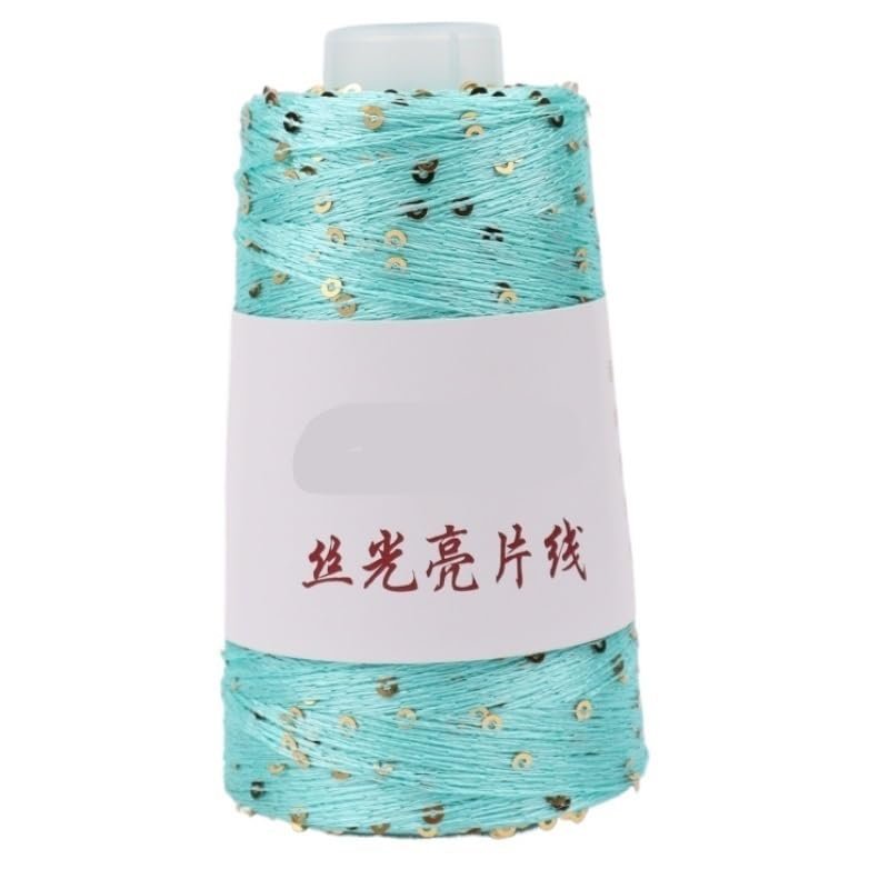 350M 50g Summer Ice Silk Mercerized Yarn Special Sequin Yarn DIY Handwoven Rag Doll Knitting Blanket (Color: 80)