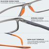 MAGIMODAC Self-Tinting Reading Glasses with UV400 Protection view 4