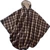 SHENJIA Wheelchair Blanket with Hood, Fleece-Lined Poncho Cape view 1